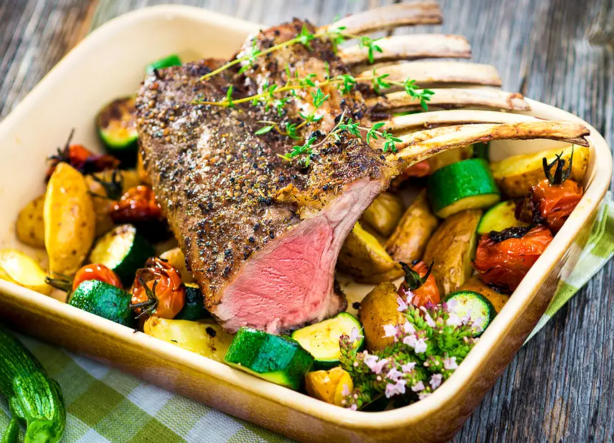 Roasted Rack of Lamb