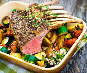 Roasted Rack of Lamb
