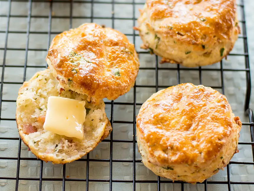 Golden Potato Scones with Parmesan & Pancetta