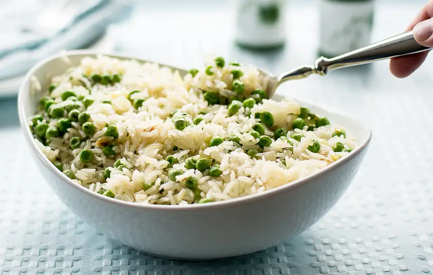 Parmesan Rice & Peas
