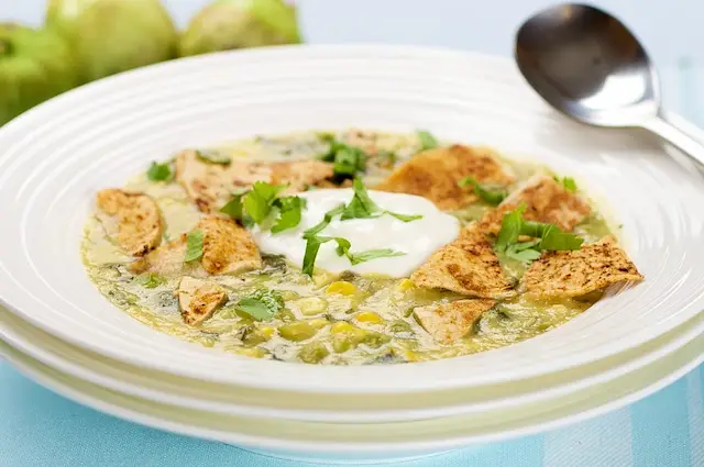 Tomatillo & Corn Soup