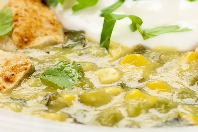 Tomatillo and Corn Soup