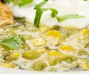 Tomatillo & Corn Soup