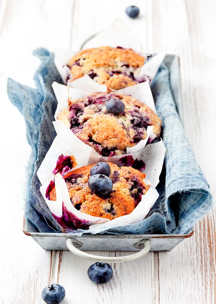 Oatmeal-Blueberry Muffins