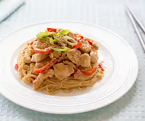 Capelli D'Angelo with Thai Chicken