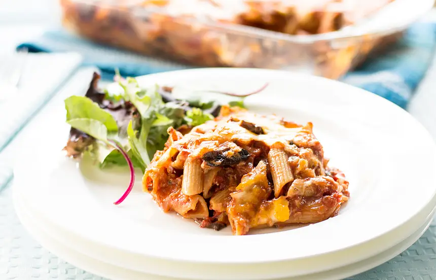 Baked Pasta with Mushrooms