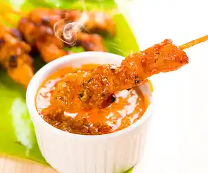 Thai Chicken Satay with Spicy Peanut Sauce