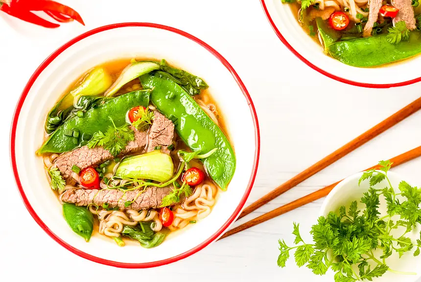 Asian Beef & Noodle Soup