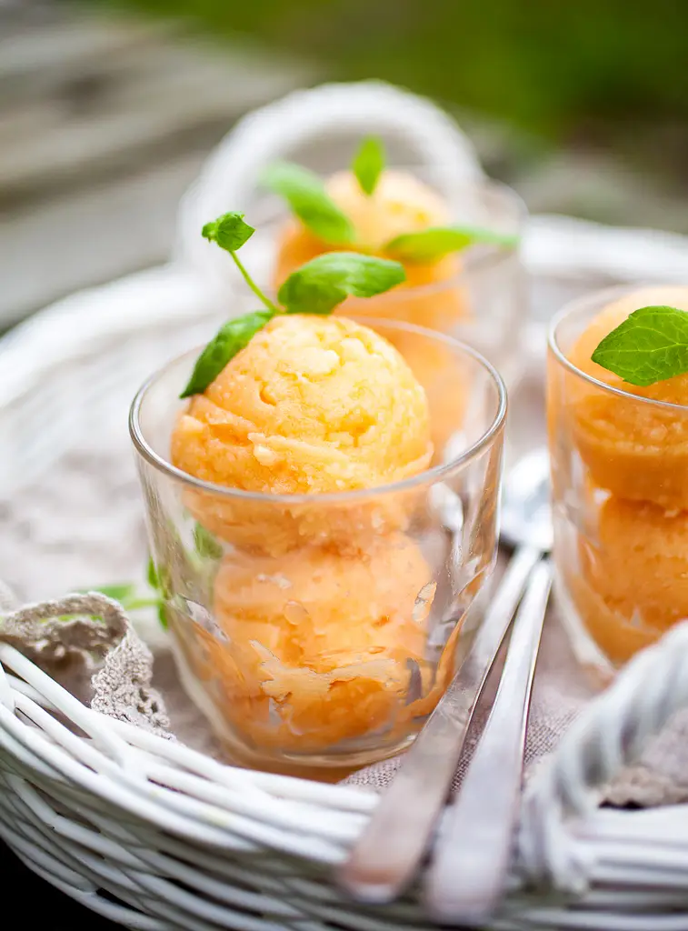 Cantaloupe Sorbet