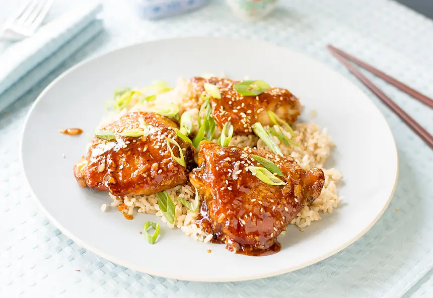 Crispy Mahogany Chicken for Two