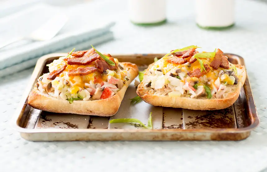Crab n' Bacon Cheese Melt Sandwiches