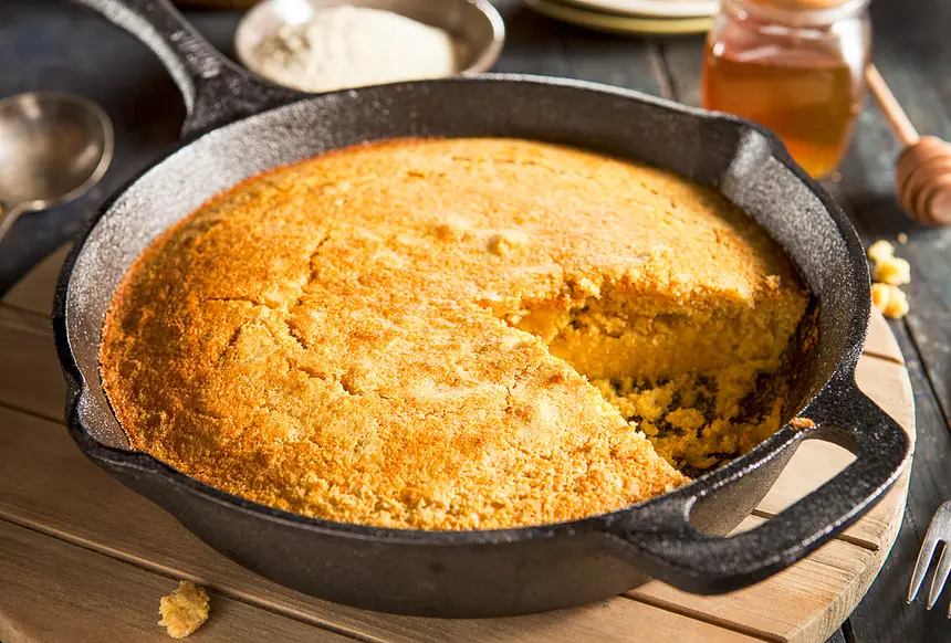 Skillet Honey & Sage Cornbread