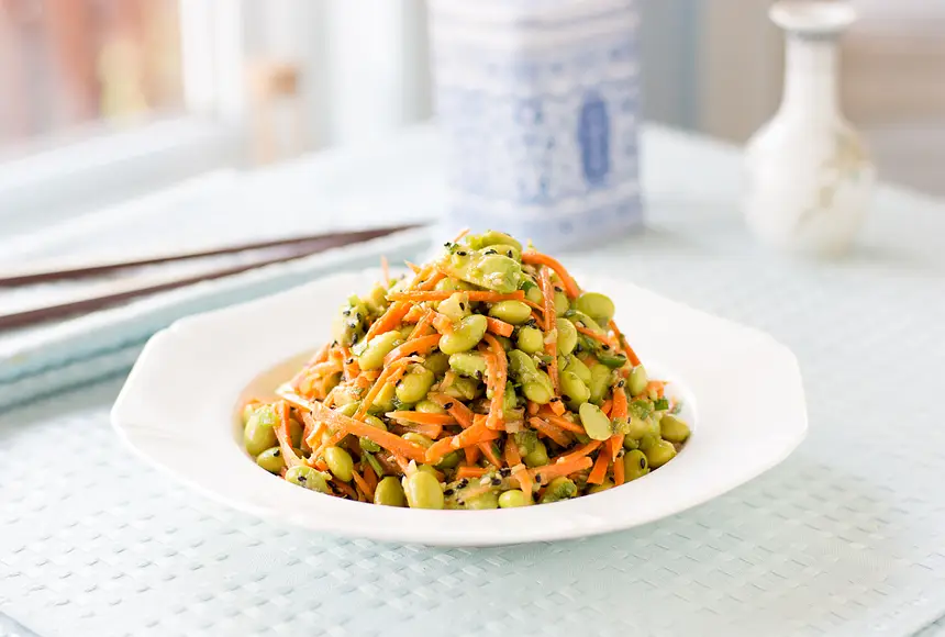 Edamame, Carrot, & Avocado Salad