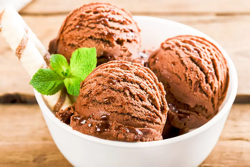 Never on Sunday Chocolate Ice Cream
