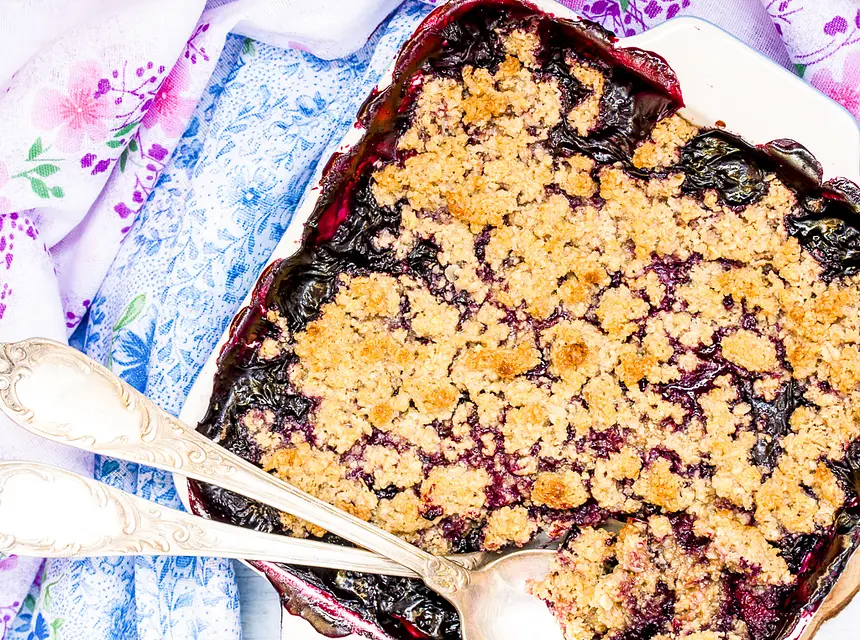 Blueberry Lemon Crisp