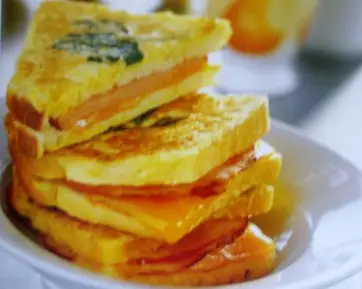 Fried Ham & Cheese Sandwiches