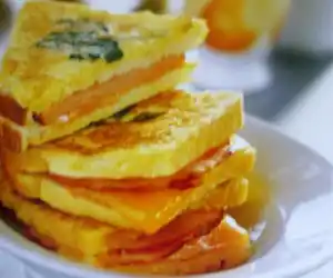 Fried Ham & Cheese Sandwiches