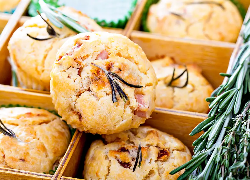 Breakfast Ham & Sour Cream Muffins