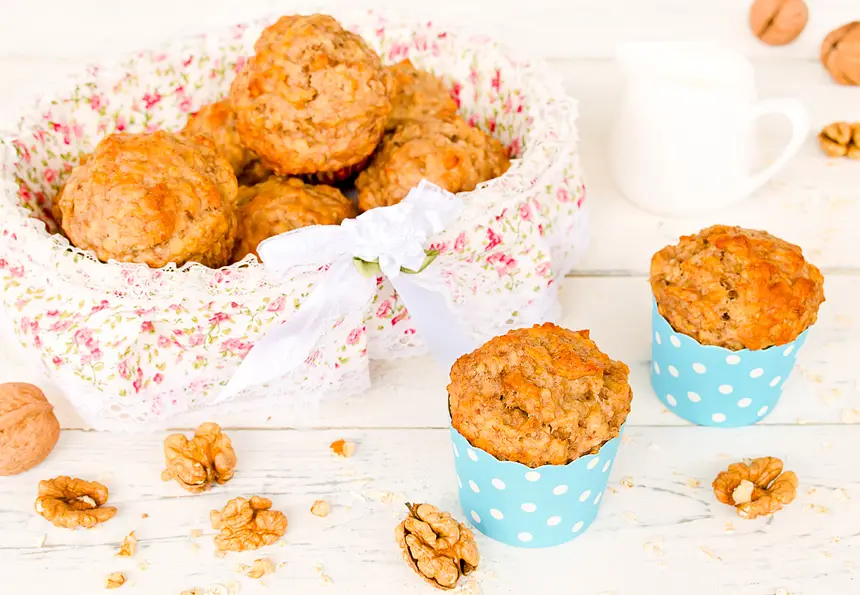 Applesauce Banana Muffins