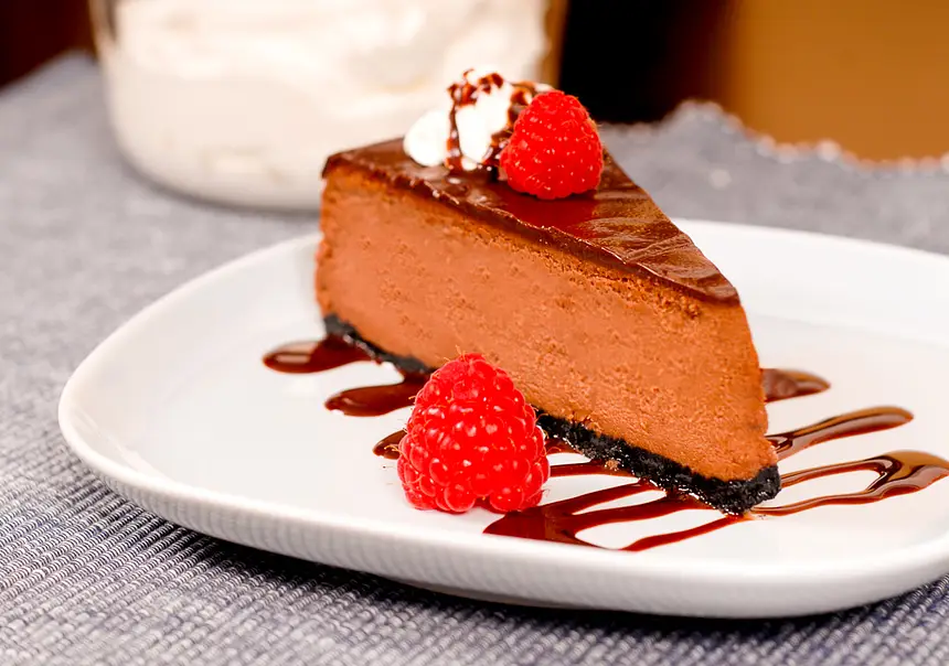 Chocolate Cheesecake with Chocolate Nutmeg Crust