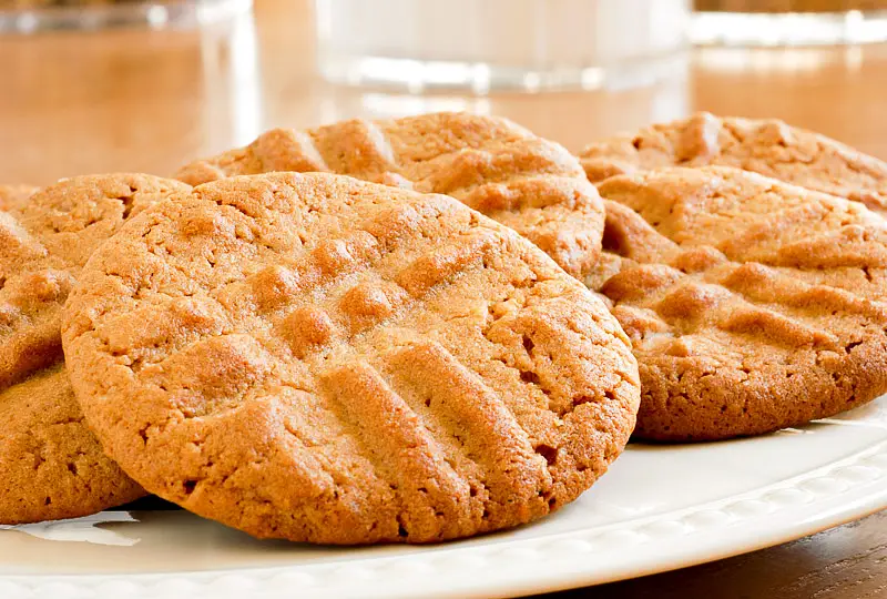 Crisp Peanut Butter Cookies