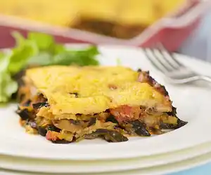 Polenta with Pumpkin & Kale