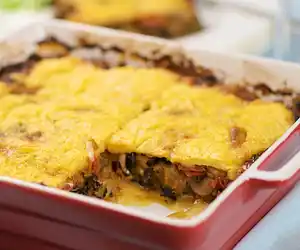 Polenta with Pumpkin & Kale