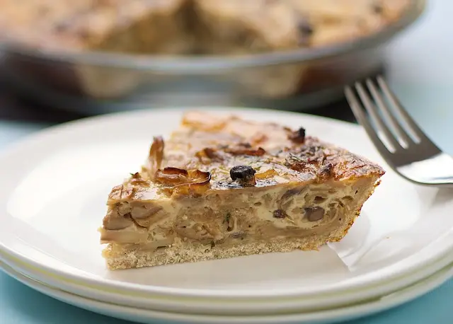 Caramelized Onion, Mixed Mushroom & Gruyere Pie