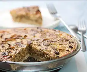 Caramelized Onion, Mixed Mushroom & Gruyere Pie
