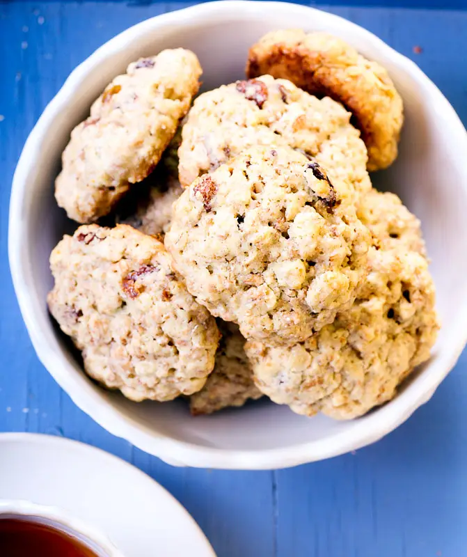 Oatmeal Cookies with Raisins & Walnuts