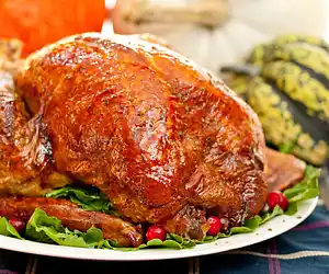 Canadian Maple Roast Turkey & Gravy