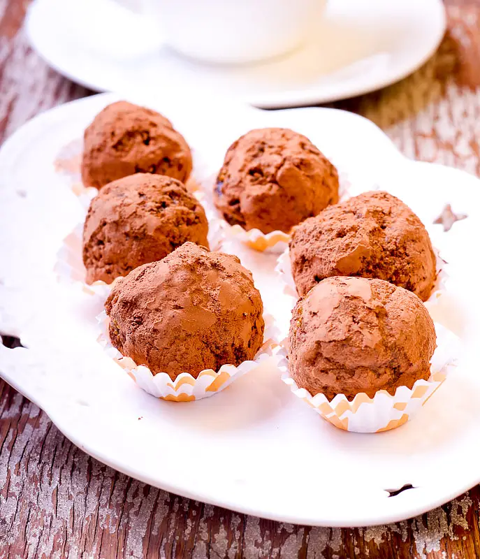 Mint-Chocolate Truffles (Lowfat)