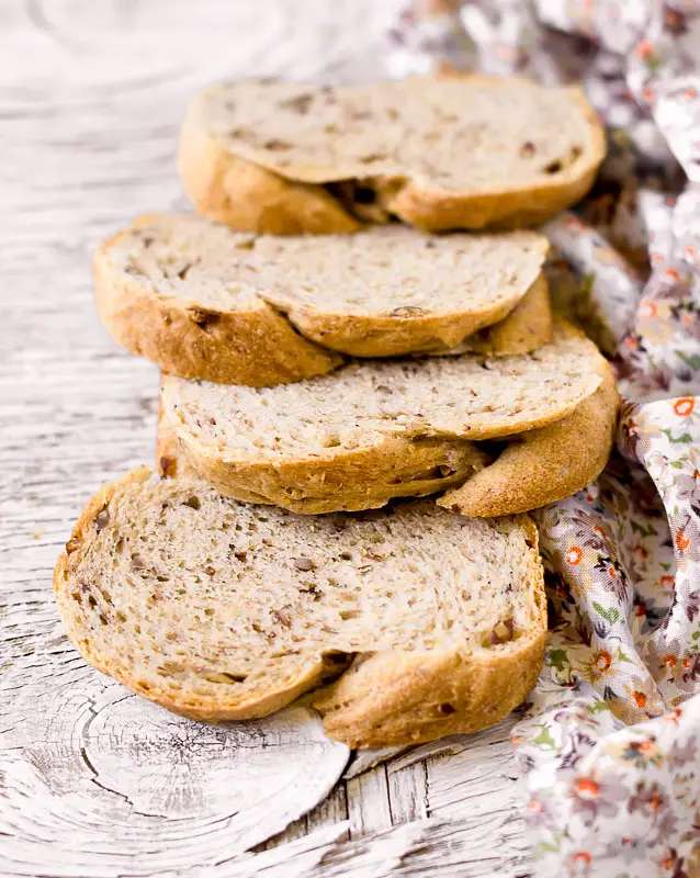 Pecan Whole Wheat Rye Bread