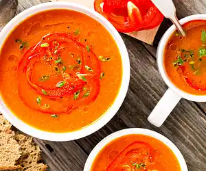 Roasted Red Bell Pepper Soup