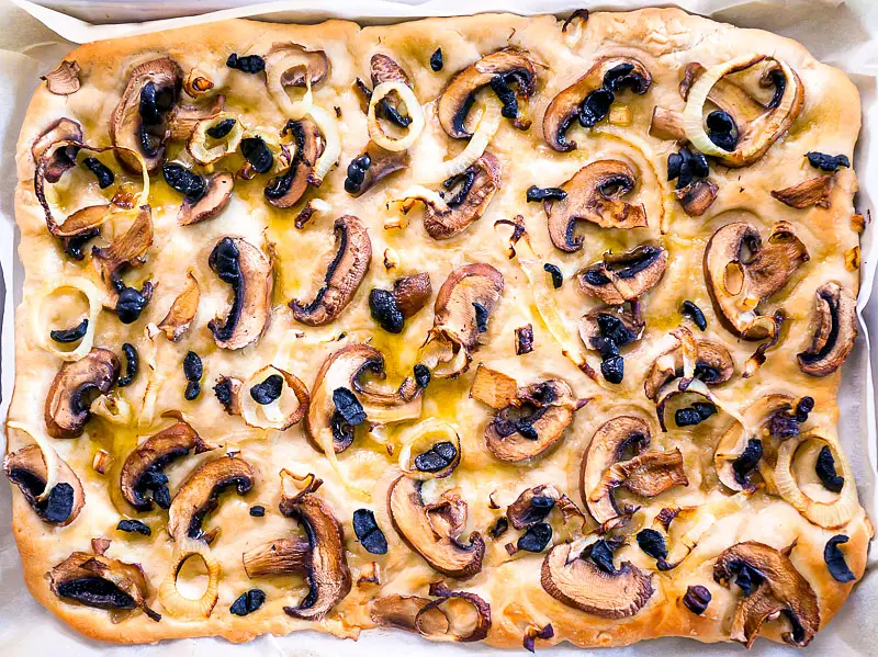 Mushroom Focaccia