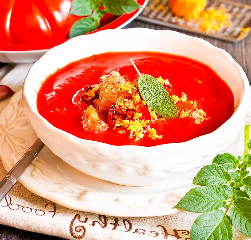 Chilly Tomato Bisque Soup
