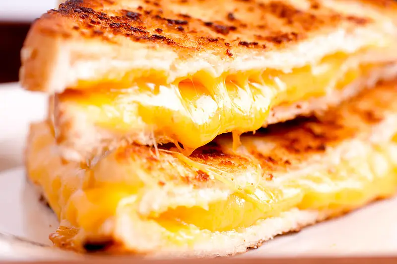 Goey Crispy Grilled Cheeser Sandwiches
