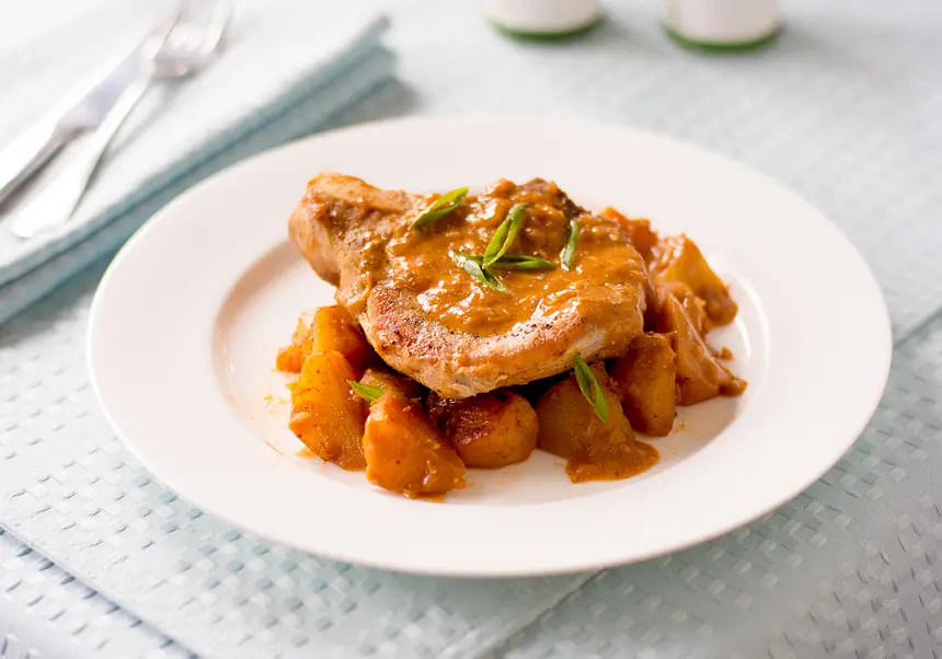 Hungarian-Style Pork Chops & Potatoes