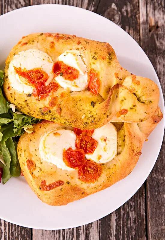 Pesto, Tomato & Mozzarella Focaccia