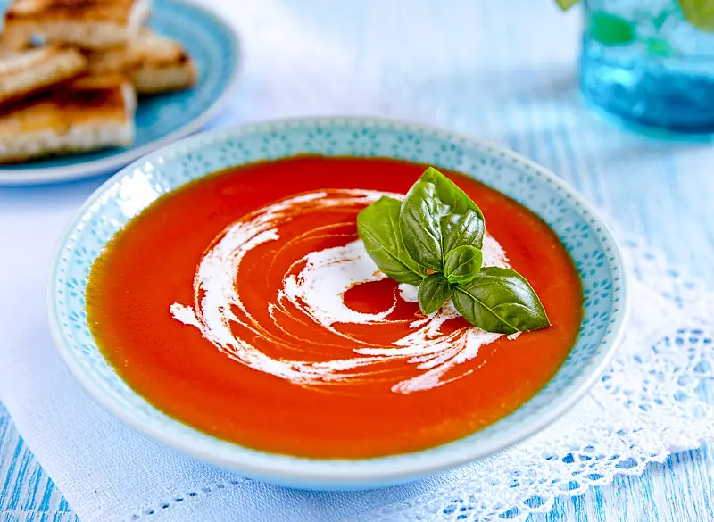 Garlicky Roasted Tomato, Onion & Country Bread Soup