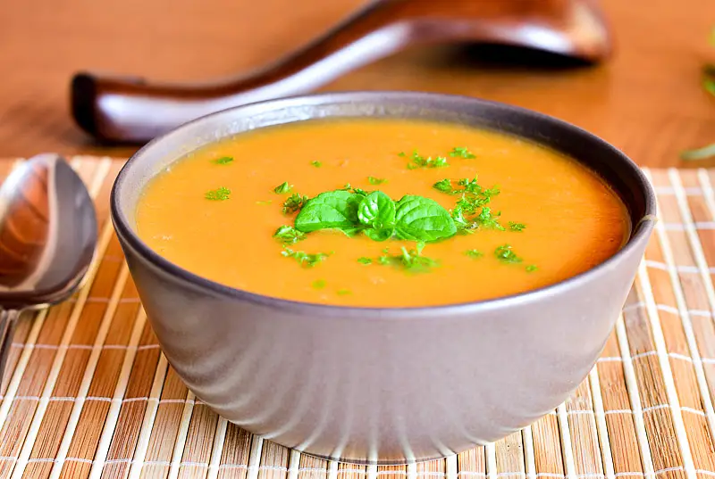 Curried Butternut Squash & Apple Soup