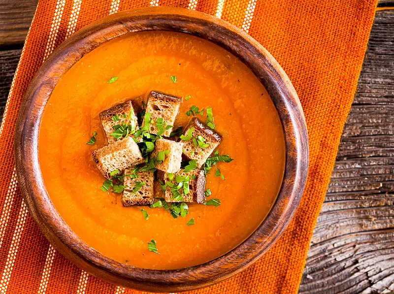 Apple, Cheddar & Winter Squash Soup