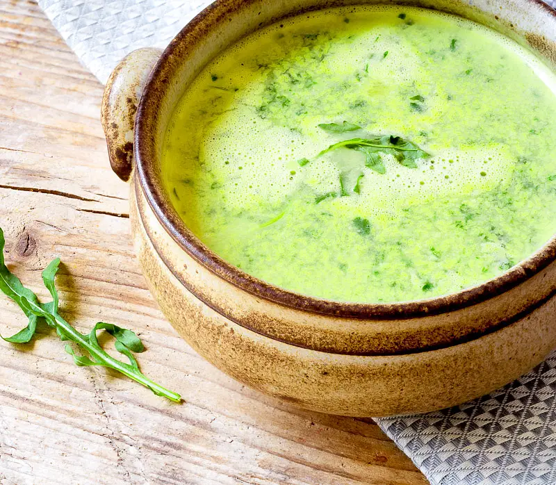 Arugula, Potato & Leek Soup