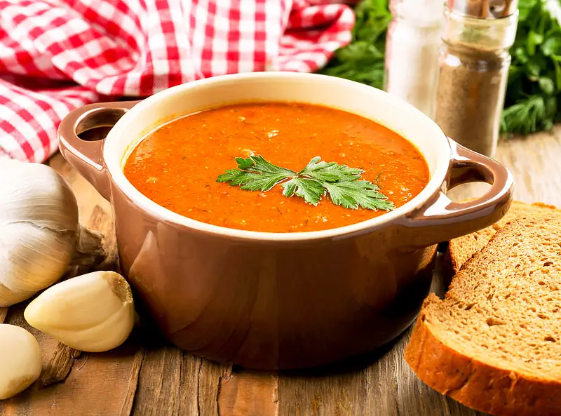 Mom's Leek & Tomato Soup