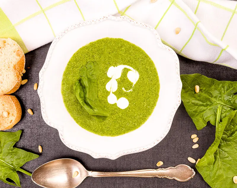Chilled Spinach Yogurt Soup