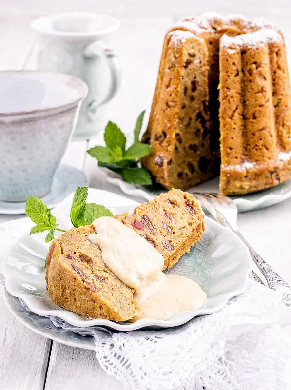 Glazed Plum Bundt Cake