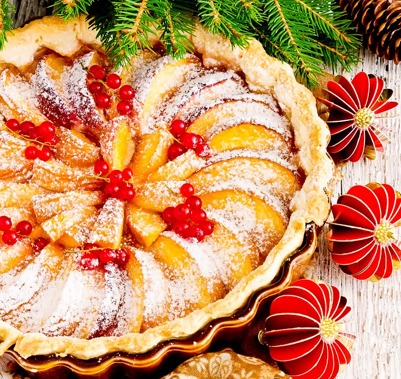 Open Face Apple Tart