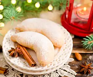 Martha's Almond Crescent Cookies