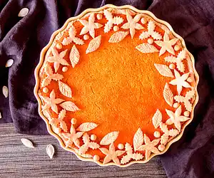 Maple leaf Pumpkin Pie
