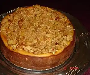 Almond Crunch Pumpkin Cheesecake